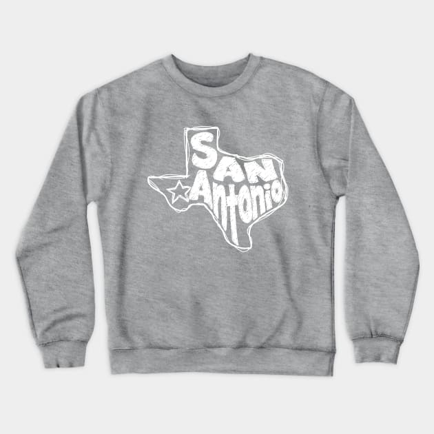 San Antonio, Texas Crewneck Sweatshirt by thefunkysoul